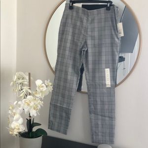Grey striped slacks